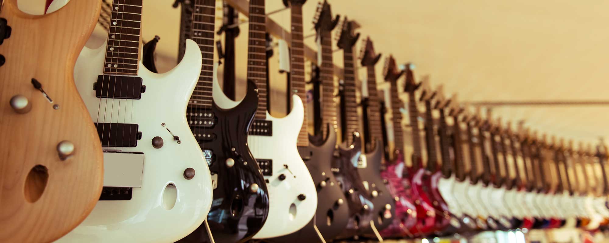 Row of Guitars
